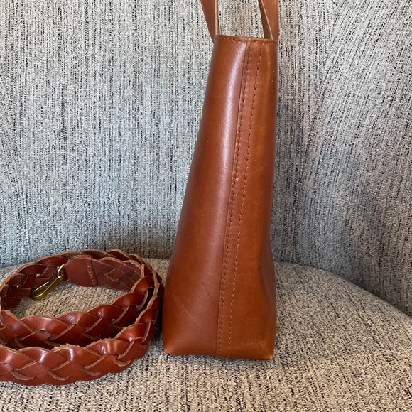 Madewell zip-top transport tote AND braided leather strap! - Picture 4 of 16